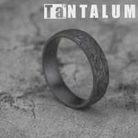 The Tamlin Men's Wedding Band in Grey Tantalum - 6mm Width by Tantalum