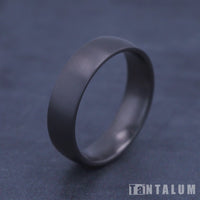 The Watchman Men's Wedding Band in Grey Tantalum - 6mm Width by Tantalum