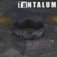 The Protector Men's Wedding Band in Tantalum - 7.5mm Width by Tantalum
