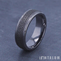 The Limerick Men's Wedding Band in Grey Tantalum - 7mm Width by Tantalum