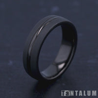 The Corporal Men's Wedding Band in Tantalum - 6.5mm Width by Tantalum