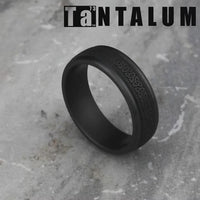 The Dublin Men's Wedding Band in Tantalum - 7mm Width by Tantalum