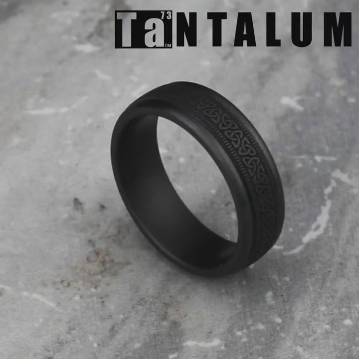 The Dublin Men's Wedding Band in Tantalum - 7mm Width by Tantalum