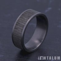 The Alder Men's Wedding Band in Grey Tantalum - 8mm Width by Tantalum