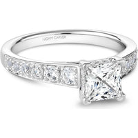 Princess-Cut Diamond Engagement Ring with Channel-Set Band in White Gold by Noam Carver<em> - Choose Your Center Diamond: 1 to 5 Carats, Sustainable Lab-Grown or Natural Earth-Mined</em>