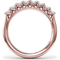 Princess Cut Diamond Wedding Band with Shared-Prong Setting by Fana - 0.78 Carat Total Diamond Weight