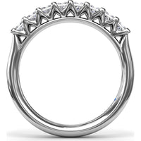 Princess Cut Diamond Wedding Band with Shared-Prong Setting by Fana - 0.78 Carat Total Diamond Weight
