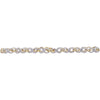 Radiant 10K Yellow Gold 1 Carat Diamond Infinity Bracelet