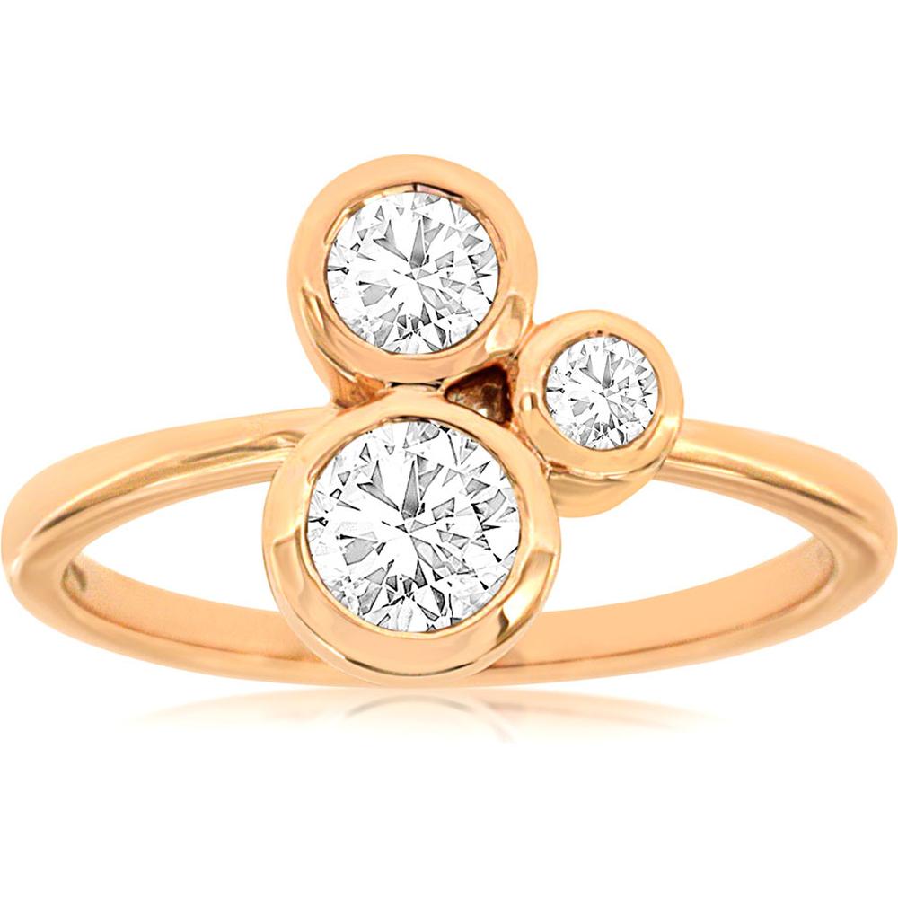 Radiant 14K Rose Gold Aquamarine and Diamond Ring - Ocean-Inspired Beauty