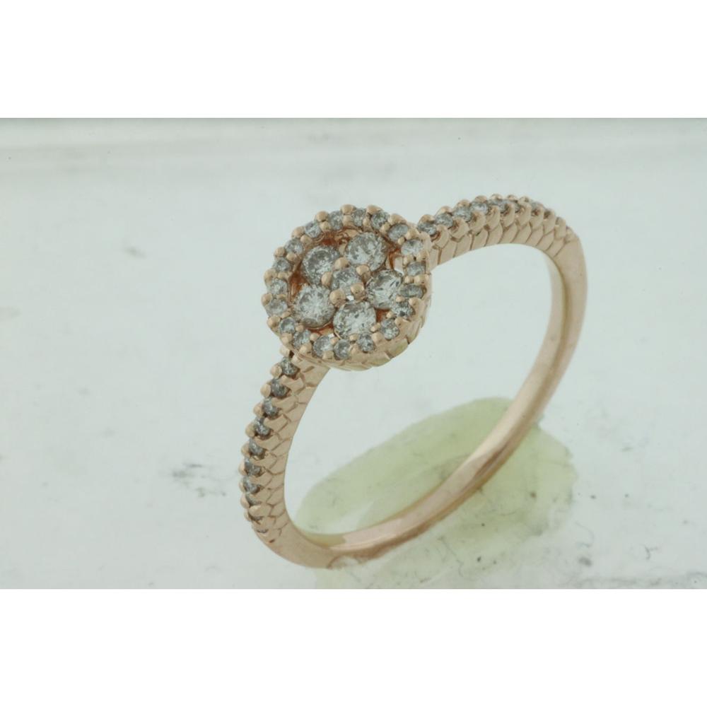 Radiant 14K Rose Gold Diamond Ring - 0.35 Carat Total Diamond Weight
