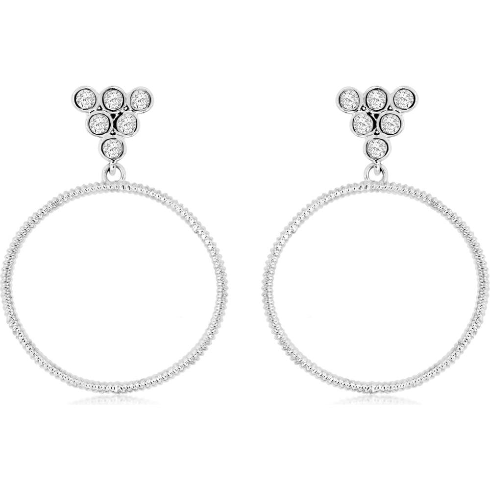 Radiant 14K White Gold Diamond Earrings - 0.20 Carat Total Weight