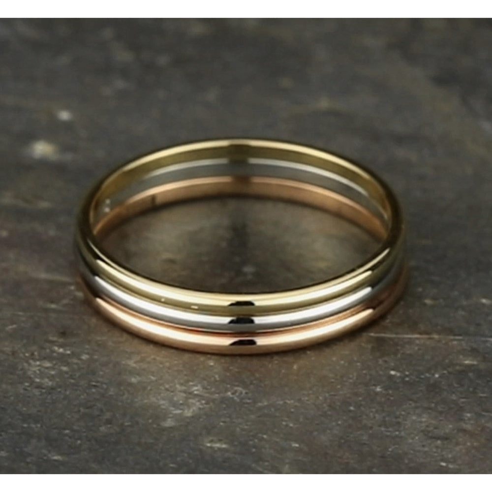 Regular Dome Classic Fit Men's Wedding Band in 14K White Gold - 1.2mm by Benchmark