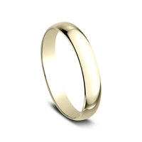 Regular Dome Classic Fit Men's Wedding Band in 14K Yellow Gold - 3mm Width by Benchmark