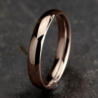 Regular Dome Comfort Fit Men's Wedding Band in 14K Rose Gold - 4mm Width by Benchmark