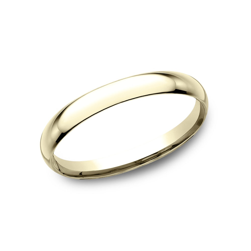 Regular Dome Comfort Fit Men's Wedding Band in 14K Yellow Gold - 2mm Width by Benchmark