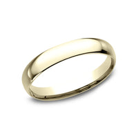 Regular Dome Comfort Fit Men's Wedding Band in 14K Yellow Gold - 3mm Width by Benchmark