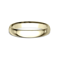 Regular Dome Comfort Fit Men's Wedding Band in 14K Yellow Gold - 3mm Width by Benchmark