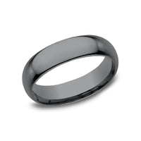 Regular Dome Comfort Fit Men's Wedding Band in Tantalum - 6.5mm by Tantalum
