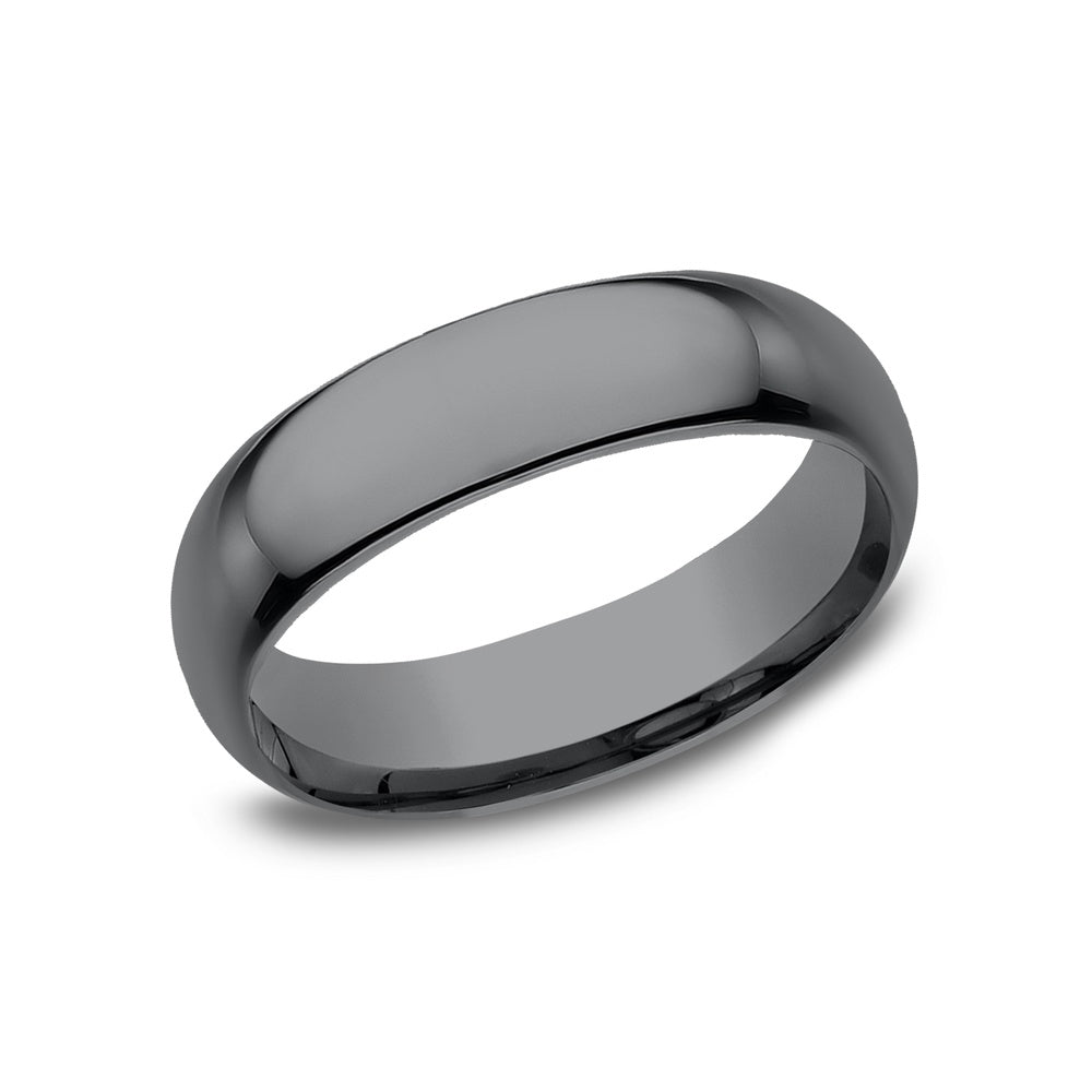 Regular Dome Comfort Fit Men's Wedding Band in Tantalum - 6.5mm by Tantalum