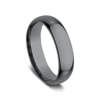 Regular Dome Comfort Fit Men's Wedding Band in Tantalum - 6.5mm by Tantalum