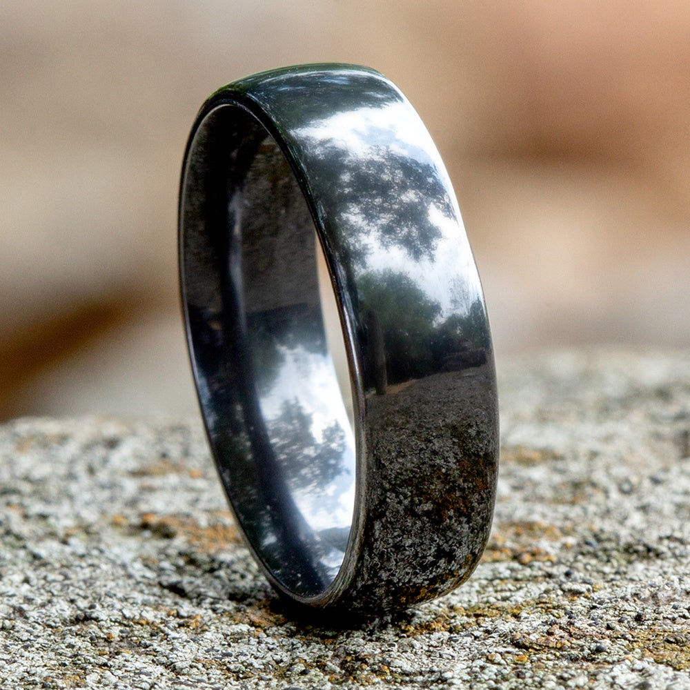 Regular Dome Comfort Fit Men's Wedding Band in Tantalum - 6.5mm by Tantalum