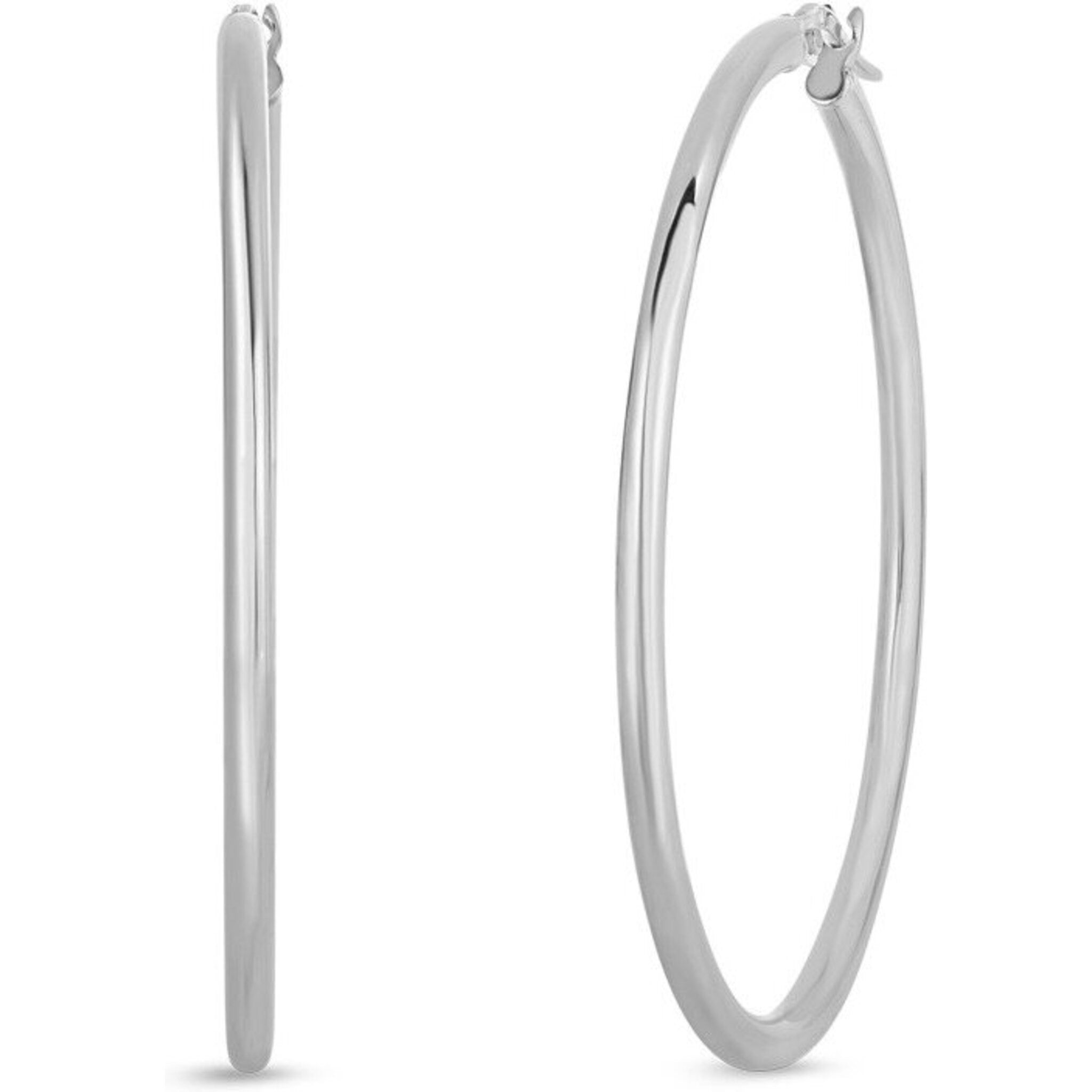 Medium Perfect Oval Hoop Earrings by Roberto Coin | Diamond Cellar
