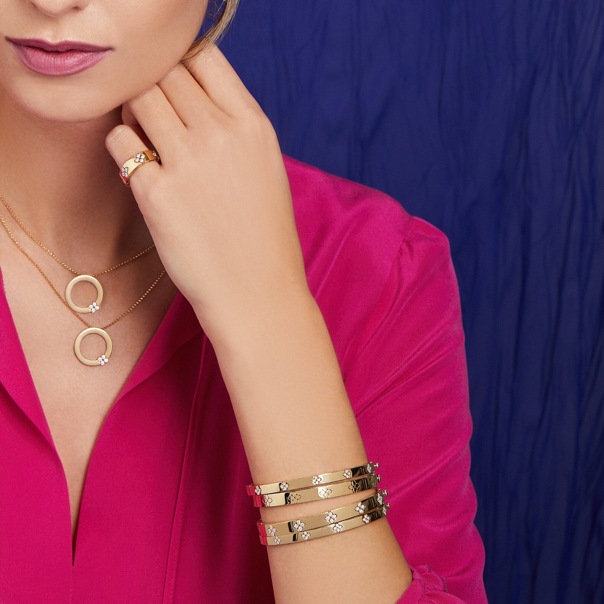 Buy The Jewel Factor 18K Rose Gold Plated Paris Crystal Bracelet Online