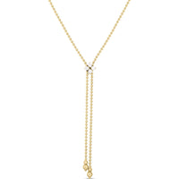 Roberto Coin Love in Verona 18K White Gold Diamond Zipper Necklace - Jewelry | Manfredi Jewels