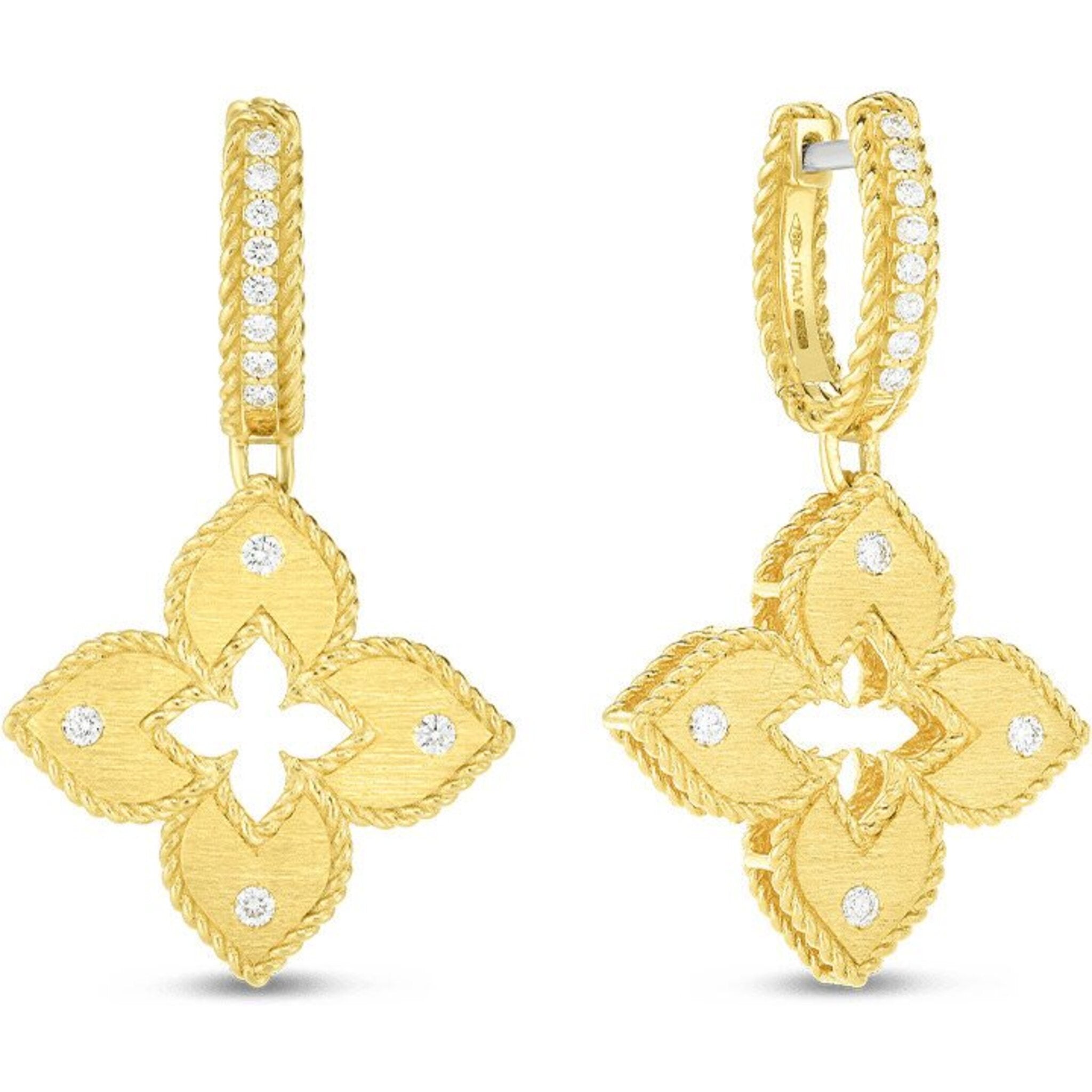 LV Rhinestone Encrusted Earrings