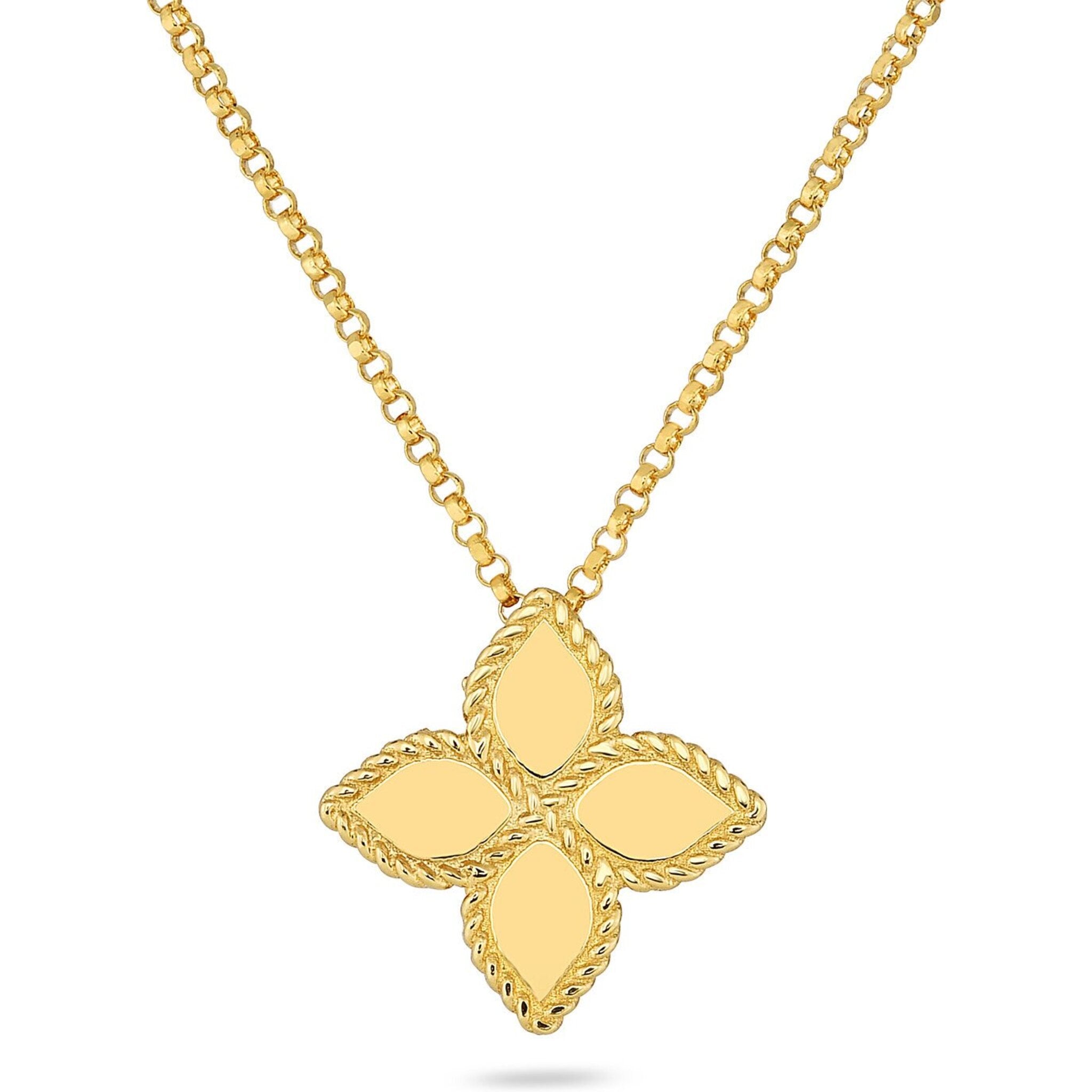 PRINCESS FLOWER PENDANT WITH DIAMONDS - Roberto Coin