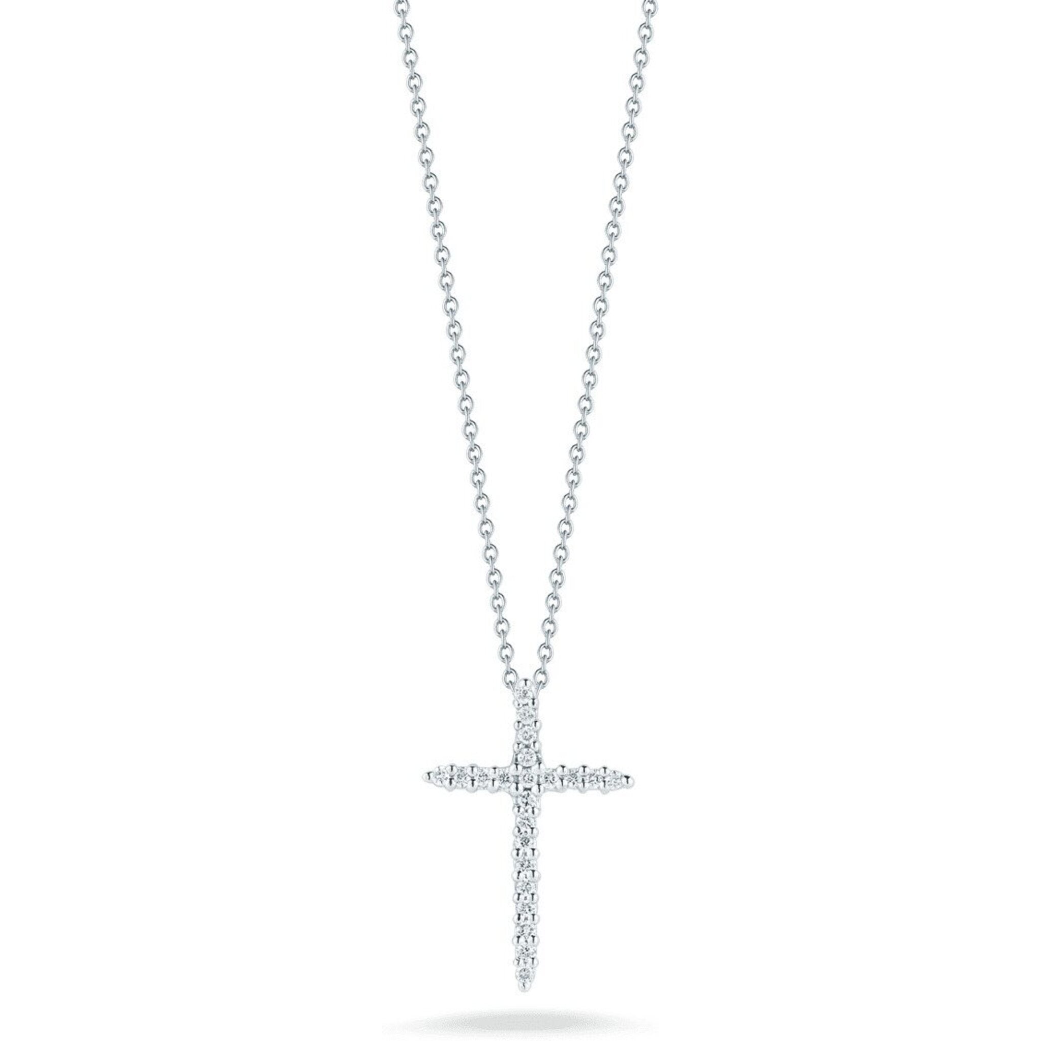 Roberto Coin Diamond Cross Pendant | 3d-mon.com