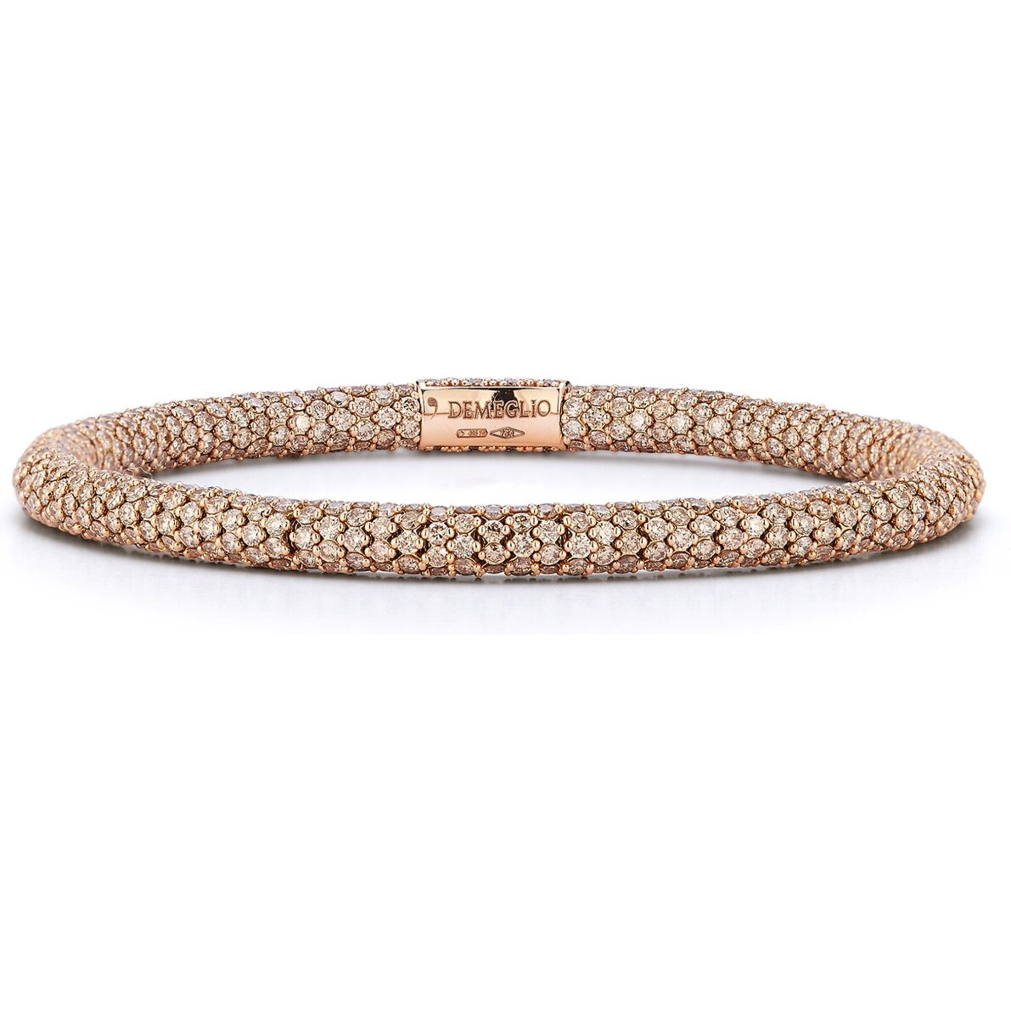 Roberto Demeglio - Medium Champagne Diamond Stretch Bracelet in