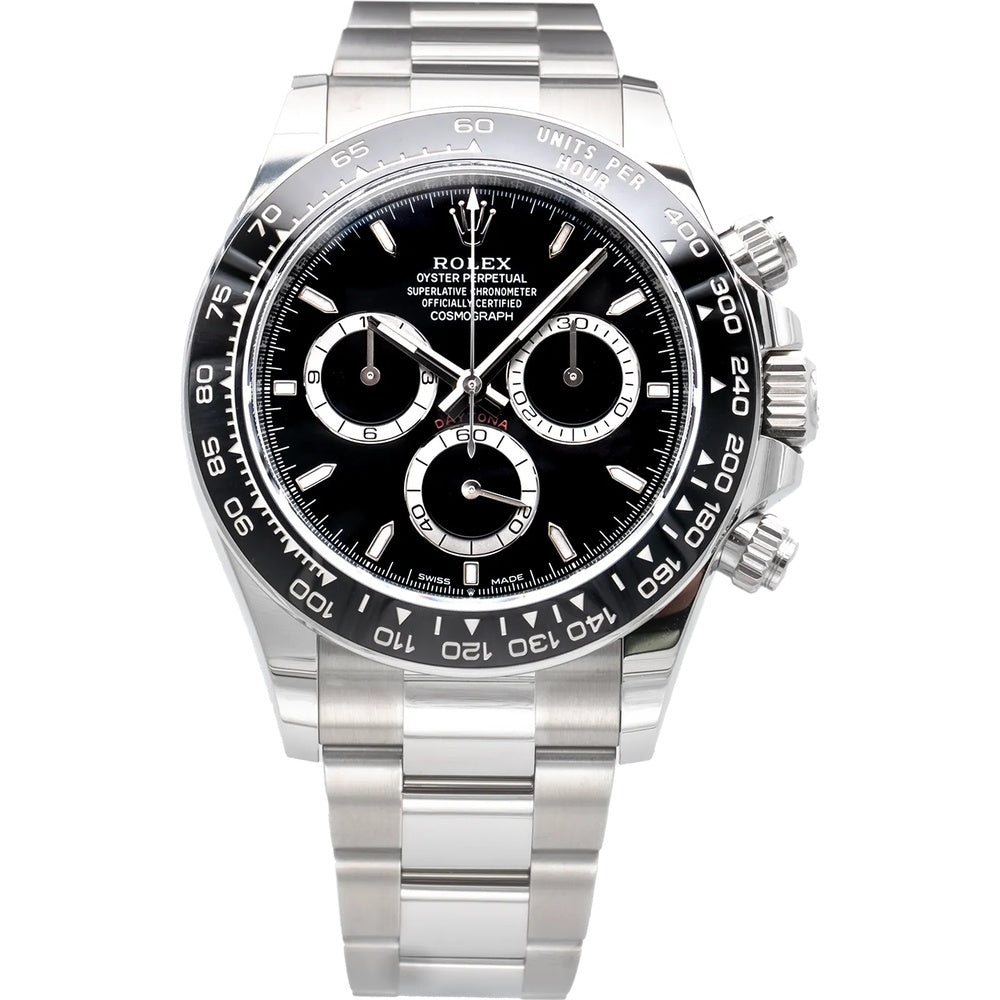 Rolex Cosmograph Daytona Black Dial 40mm Oystersteel - Ref. 126500LN / Pre-Owned