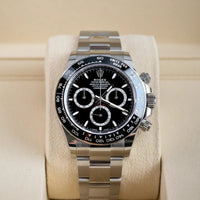 Rolex Cosmograph Daytona Black Dial 40mm Oystersteel - Ref. 126500LN / Pre-Owned
