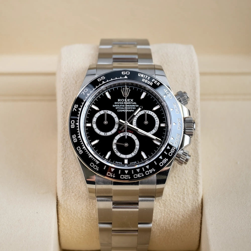 Rolex Cosmograph Daytona Black Dial 40mm Oystersteel - Ref. 126500LN / Pre-Owned