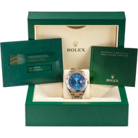 Rolex Datejust 41 Bright Blue Roman Oyster Oystersteel & White Gold - Ref. 126334 / Pre-Owned