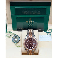 Rolex Datejust 41 Chocolate Dial Everose Rolesor Jubilee - Ref. 126331 / Pre-Owned
