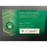 Rolex Datejust 41 "Wimbledon" Slate Roman Yellow Rolesor Oyster - Ref. 126333 / Pre-Owned