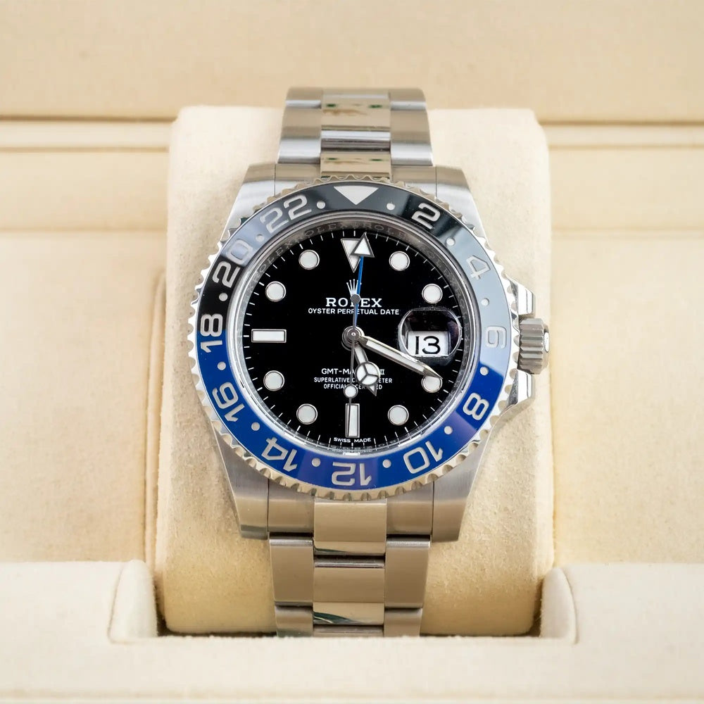 Rolex GMT-Master II "Batman" 40mm Oystersteel Oyster - Ref. 126710BLNR / Pre-Owned