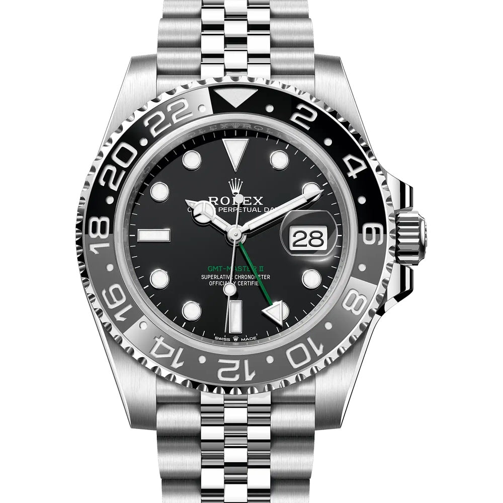 Rolex GMT-Master II "Bruce Wayne" 40mm Oystersteel Jubilee - Ref. 126710GRNR / Pre-Owned