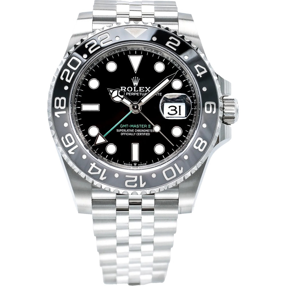 Rolex GMT-Master II "Bruce Wayne" 40mm Oystersteel Jubilee - Ref. 126710GRNR / Pre-Owned
