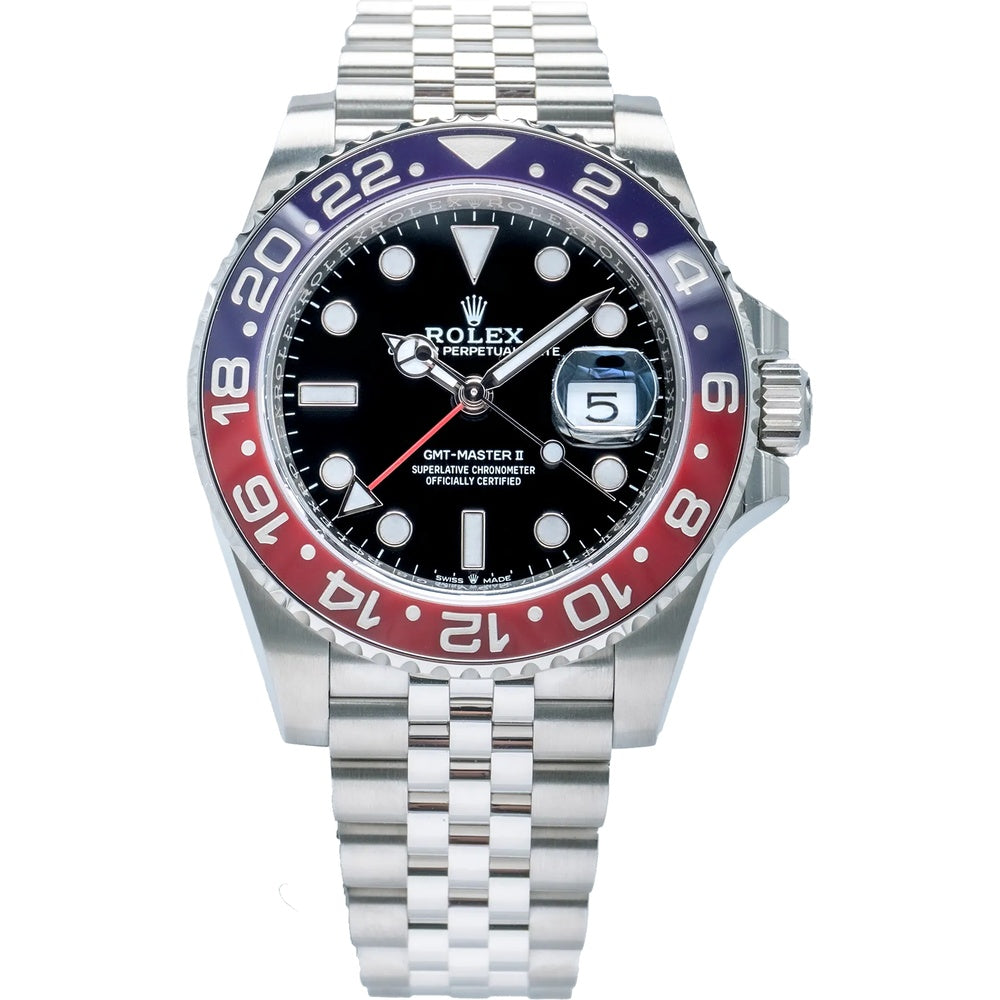 Rolex GMT-Master II "Pepsi" 40mm Oystersteel Jubilee - Ref. 126710BLRO / Pre-Owned