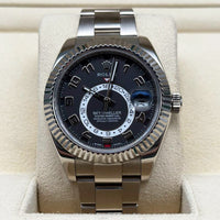 Rolex Sky-Dweller 42mm Black Arabic Dial 18K White Gold Oyster - Ref. 326939 / Pre-Owned