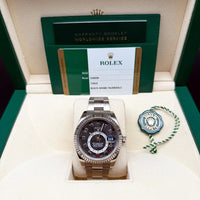 Rolex Sky-Dweller 42mm Black Arabic Dial 18K White Gold Oyster - Ref. 326939 / Pre-Owned