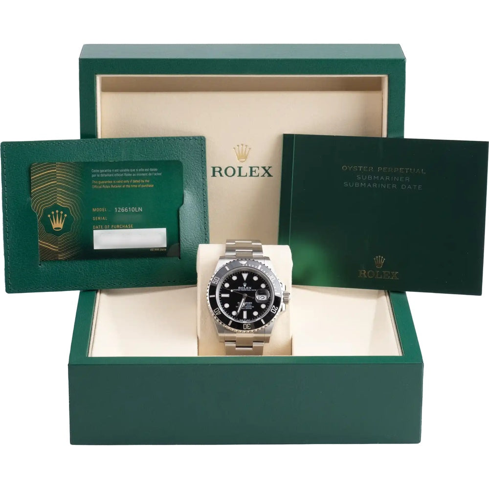 Rolex Submariner Date 41mm Black Oystersteel - Ref. 126610LN / Pre-Owned