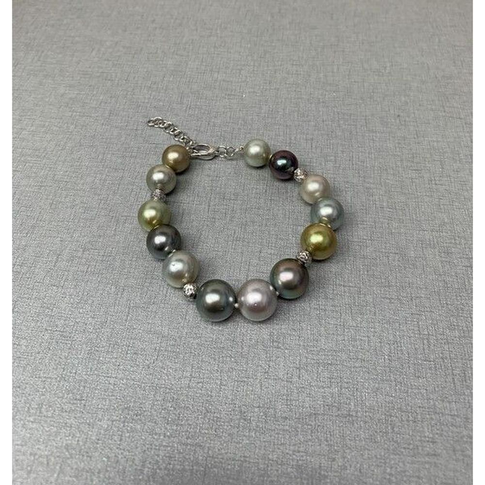 Roman & Jules - 18K White Gold Pearl Bracelet with 10.5-10.0mm Pearls