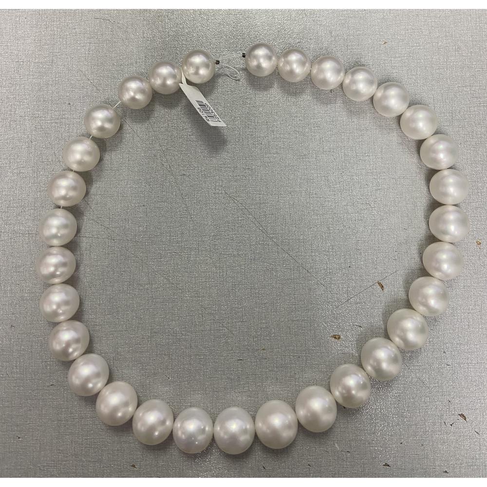 Roman & Jules - 18K White Gold South Sea Pearl Necklace with 15.3-13.1mm Pearls
