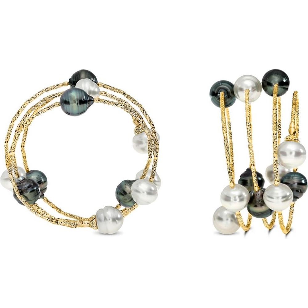 Roman & Jules - 18K Yellow Gold Pearl Bracelet with South Sea Tahitian Pearls - 9.0mm