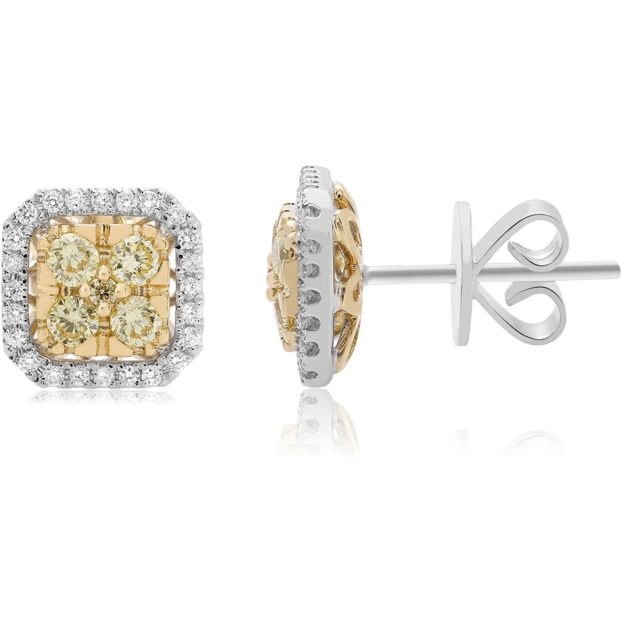 Buy White Kundan Jadau Square Shaped Stud Earrings by Palace of Silver  Online at Aza Fashions.