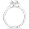 Roman & Jules 14K White Gold Classic Halo Engagement Setting with Round Diamond Accents